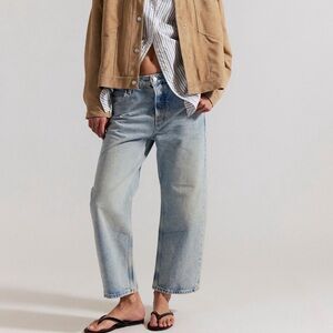 Free People We the Free Deep Trance Dropped Boyfriend Jeans